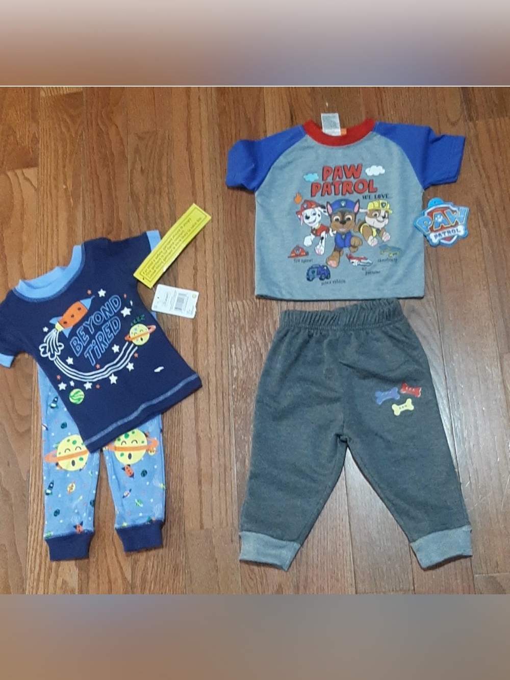 4pc bundle Nick Jr Paw Patrol and sleep outfit 12 Month